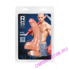 582022 - Реалистичный фаллоимитатор RealStick Nude Nash, PVC, телесный, 18 см