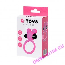 768019 - Виброкольцо на пенис A-Toys by TOYFA, силикон, розовое