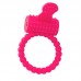 769005 - Виброкольцо силиконовое с клиторальным стимулятором A-toys розовое