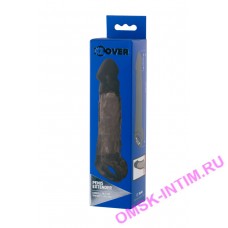 748033 - Насадка на пенис Toyfa XLover, TPE, черная, 19.5 см