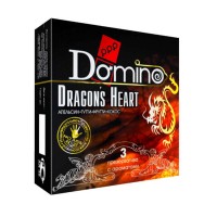 668 - Презервативы Luxe DOMINO PREMIUM Dracon's Heart, апельсина, кокоса и фруктов, 3 шт. в упаковке 