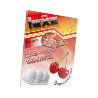 696 - Презервативы Luxe КОНВЕРТ, Красноголовый мексиканец, вишня, 18 см., 3 шт. в упаковке