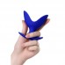 357007 - Расширяющая анальная втулка ToDo by Toyfa Bloom, силикон, синяя, 9,5 см, 7 см 