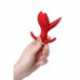 357008 - Расширяющая анальная втулка ToDo by Toyfa Flower, силикон, красная, 9 см, 6 см