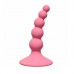 4108-01Lola - Анальная пробка Ribbed Plug Pink, розовая 