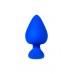 761318 - Анальная пробка A-Toys by TOYFA, силикон, синяя, 8,3 см, 4,1 см 