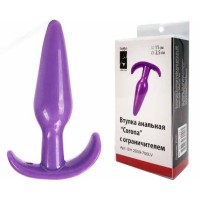 EH 2009-700LV - Анальная втулка "Corona" с ограничителем фиолетовая