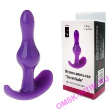 EH LA-7030-2LV - Анальная втулка "Sweet hole" фиолетовая, силикон 