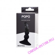 731434 - Анальная втулка POPO Pleasure by TOYFA Bootes, силикон, черная, 10 см