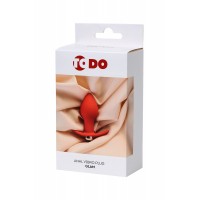 358002 - Анальная вибровтулка ToDo by Toyfa Glam, силикон, красная, 9,7 см, 4 см 