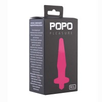 731316 - Анальная втулка TOYFA POPO Pleasure с вибрацией, TPR, розовая, 12,1 см