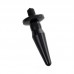 731416 - Анальная втулка TOYFA POPO Pleasure Lacerta с вибрацией, TPR, черная, 12,1 см 