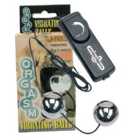 50250 - Виброшарики Orgasm Vibrating Balls, серебряные