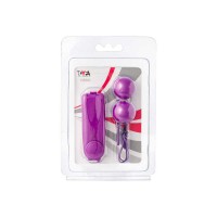 885007 - Вагинальные шарики TOYFA с вибрацией, ABS пластик, фиолетовые, 3 см