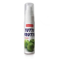30005 - Съедобная гель-смазка TUTTI-FRUTTI для орального секса со вкусом яблока 30г