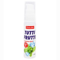 30011 - Съедобная гель-смазка TUTTI-FRUTTI для орального секса со вкусом сладкой мяты 30г 