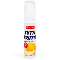 30013 - Съедобная гель-смазка TUTTI-FRUTTI для орального секса со вкусом сочная дыня 30г