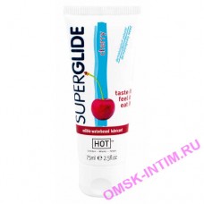 44115 - Съедобная смазка на водной основе Superglide для орального секса со вкусом вишни 75 мл 