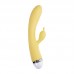 457701 - Вибратор с клиторальным стимулятором Flovetta by Toyfa Aster, силикон, желтый, 22 см