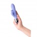 457708 - Вибратор с клиторальной стимуляцией Flovetta Crocus, силикон, фиолетовый, 17,5 см