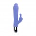 457708 - Вибратор с клиторальной стимуляцией Flovetta Crocus, силикон, фиолетовый, 17,5 см