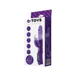 *765010 - Вибратор с клиторальным стимулятором TOYFA A-Toys  High-Tech fantasy, TPR, Фиолетовый, 23 см