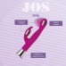 783013 - Вибратор с клиторальным стимулятором JOS LOLY, с гибкой головкой, силикон, розовый, 21,6 см