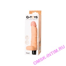 761051 - Реалистичный вибратор TOYFA  A-Toys Nod, TPE, телесный, 20,5 см 