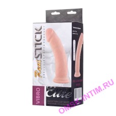 981037 - Вибратор TOYFA RealStick Elite на присоске телесный, 7 режимов вибрации, 18 см